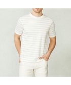 【ジョセフ アブード/JOSEPH ABBOUD / MEN】の【清涼感/吸水速乾】リネンハニカムボーダーTシャツ ホワイト系2|ID: prp329100003280295 ipo3291000000029089587