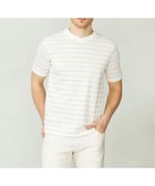 【ジョセフ アブード/JOSEPH ABBOUD / MEN】の【清涼感/吸水速乾】リネンハニカムボーダーTシャツ ホワイト系2|ID: prp329100003280295 ipo3291000000029850208