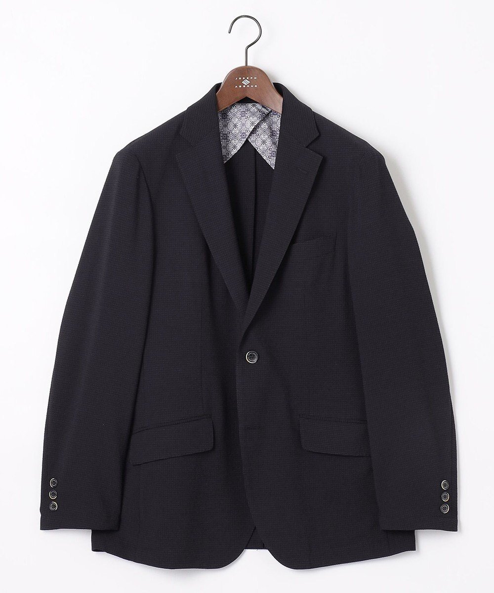 【ジョセフ アブード/JOSEPH ABBOUD / MEN】の【驚きの多機能】】ドライサッカージャケット インテリア・キッズ・メンズ・レディースファッション・服の通販 founy(ファニー) 　ファッション　Fashion　メンズファッション　MEN　アウター　Coats Outerwear/Men　テーラードジャケット　Tailored Jackets　ウォッシャブル　Washable　春　Spring　抗菌　Antibacterial　ジャケット　Jacket　ストレッチ　Stretch　セットアップ　Set Up　チェック　Check　ドレープ　Drape　プリント　Print　ポケット　Pocket　メランジ　Melange　S/S・春夏　Ss・Spring/Summer　夏　Summer　ネイビー系|ID: prp329100003280299 ipo3291000000029089597