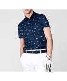 【23区 ゴルフ/23区GOLF / MEN】の【MEN】【UVケア/吸水速乾】マルチステッカープリント ポロシャツ ネイビー系5|ID: prp329100003280307 ipo3291000000029088666