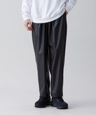 【アンフィーロ/UNFILO / MEN】の【ストレッチ】レザーライク ワイドパンツ ブラック|ID: prp329100003282193 ipo3291000000029850318