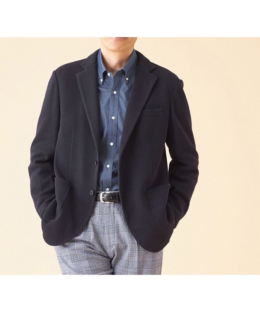 【ダックス/DAKS / MEN】の【キチンとジャージー素材】ハニカムジャージー エアージャケット 人気、トレンドファッション・服の通販 founy(ファニー) 　ファッション　Fashion　メンズファッション　MEN　アウター　Coats Outerwear/Men　テーラードジャケット　Tailored Jackets　S/S・春夏　Ss・Spring/Summer　カーディガン　Cardigan　シンプル　Simple　ジャケット　Jacket　ジャージー　Jersey　チェック　Check　バスケット　Basket　ポケット　Pocket　夏　Summer　春　Spring　 other-1|ID: prp329100003283848 ipo3291000000027431584