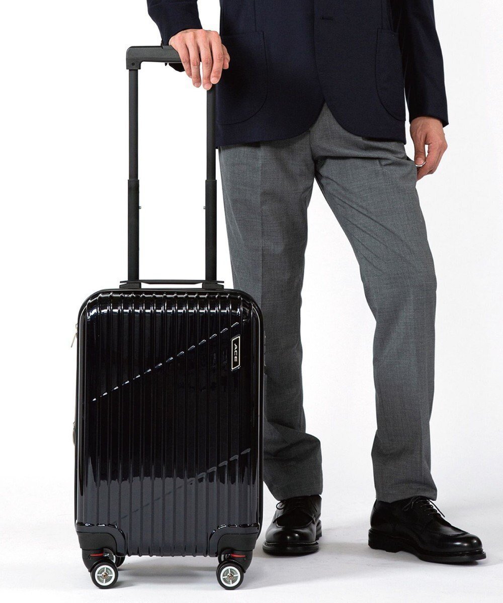 【エースバッグズアンドラゲッジ/ACE BAGS & LUGGAGE】のACE クレスタ スーツケース エキスパンド機能 2~3泊 機内持ち込み 06316 エース インテリア・キッズ・メンズ・レディースファッション・服の通販 founy(ファニー) 　ファッション　Fashion　レディースファッション　WOMEN　スーツ　Suits　スーツケース キャリーケース　Suitcase　ポケット　Pocket　再入荷　Restock/Back In Stock/Re Arrival　ブラック|ID: prp329100003285879 ipo3291000000032143487