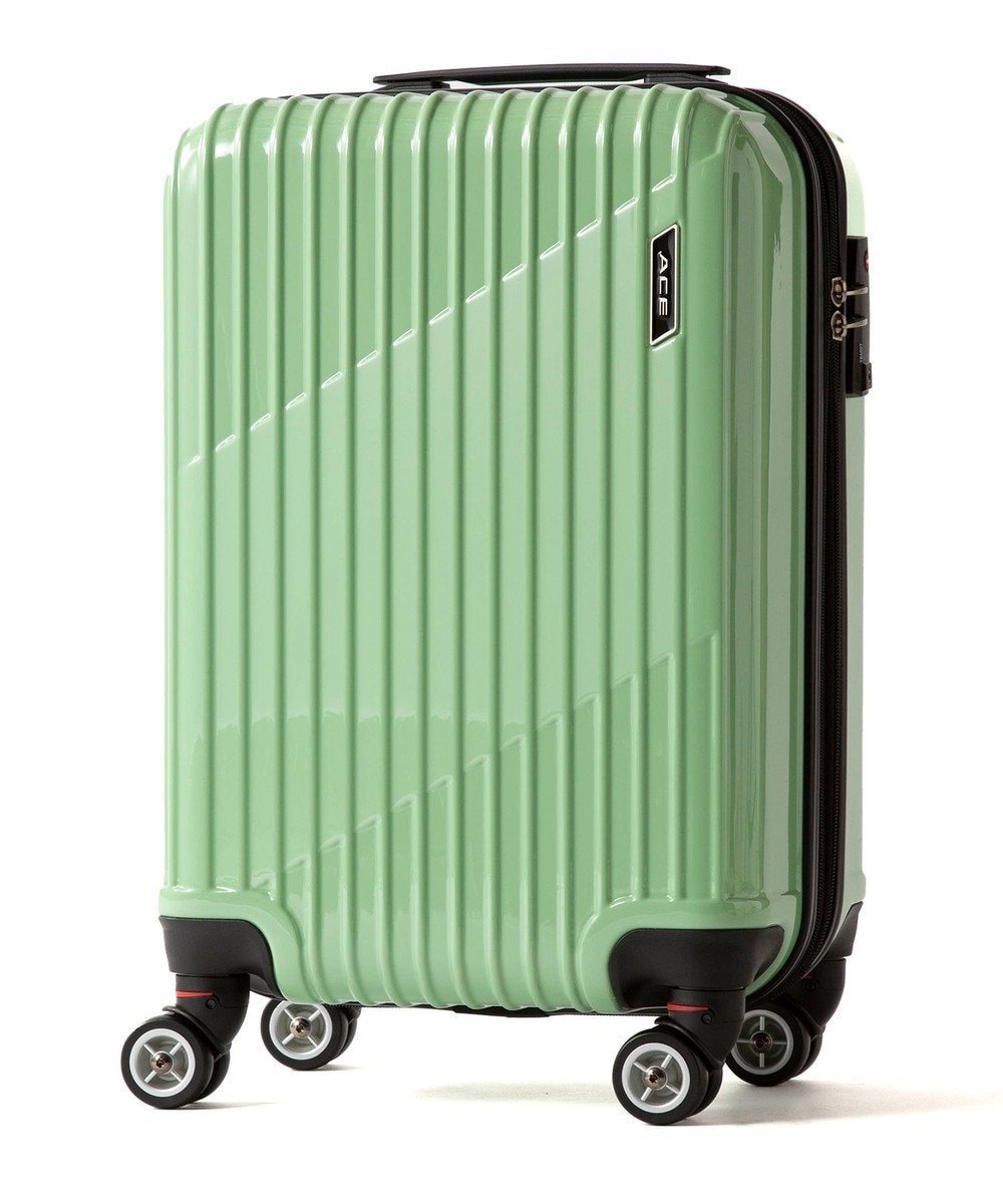 【エースバッグズアンドラゲッジ/ACE BAGS & LUGGAGE】のACE クレスタ スーツケース エキスパンド機能 2~3泊 機内持ち込み 06316 エース インテリア・キッズ・メンズ・レディースファッション・服の通販 founy(ファニー) 　ファッション　Fashion　レディースファッション　WOMEN　スーツ　Suits　スーツケース キャリーケース　Suitcase　ポケット　Pocket　再入荷　Restock/Back In Stock/Re Arrival　ライトグリーン|ID: prp329100003285879 ipo3291000000032143489
