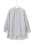 【ジェイプレスヨークストリート/J.PRESS YORK STREET】の【WOMEN】バックボタン ストライプブラウス ライトグレー系1|ID: prp329100003296659 ipo3291000000028398544