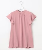 【フェルゥ/Feroux】の【UVケア】スタンドカラーフレアスリーブ Tシャツ ローズ系|ID: prp329100003300429 ipo3291000000028398293