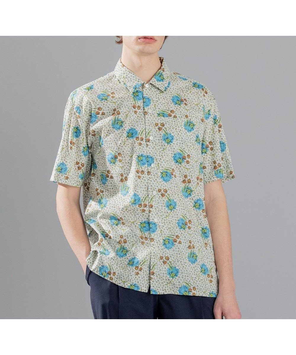 【ジョゼフ オム/JOSEPH HOMME / MEN】の【LIBERTY】リバティプリント 半袖シャツ 人気、トレンドファッション・服の通販 founy(ファニー) 　ファッション　Fashion　メンズファッション　MEN　トップス・カットソー　Tops/Tshirt/Men　シャツ　Shirts　S/S・春夏　Ss・Spring/Summer　シルク　Silk　スクエア　Square　ドレープ　Drape　フラワー　Flower　ポケット　Pocket　ミドル　Middle　モチーフ　Motif　リゾート　Resort　リラックス　Relax　エレガント 上品　Elegant　半袖　Short Sleeve　夏　Summer　春　Spring　 other-1|ID: prp329100003313806 ipo3291000000029089081