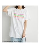 【グリーンパークス/Green Parks】のNYC ロゴプリントTシャツ Off White (101)|ID:prp329100003314082