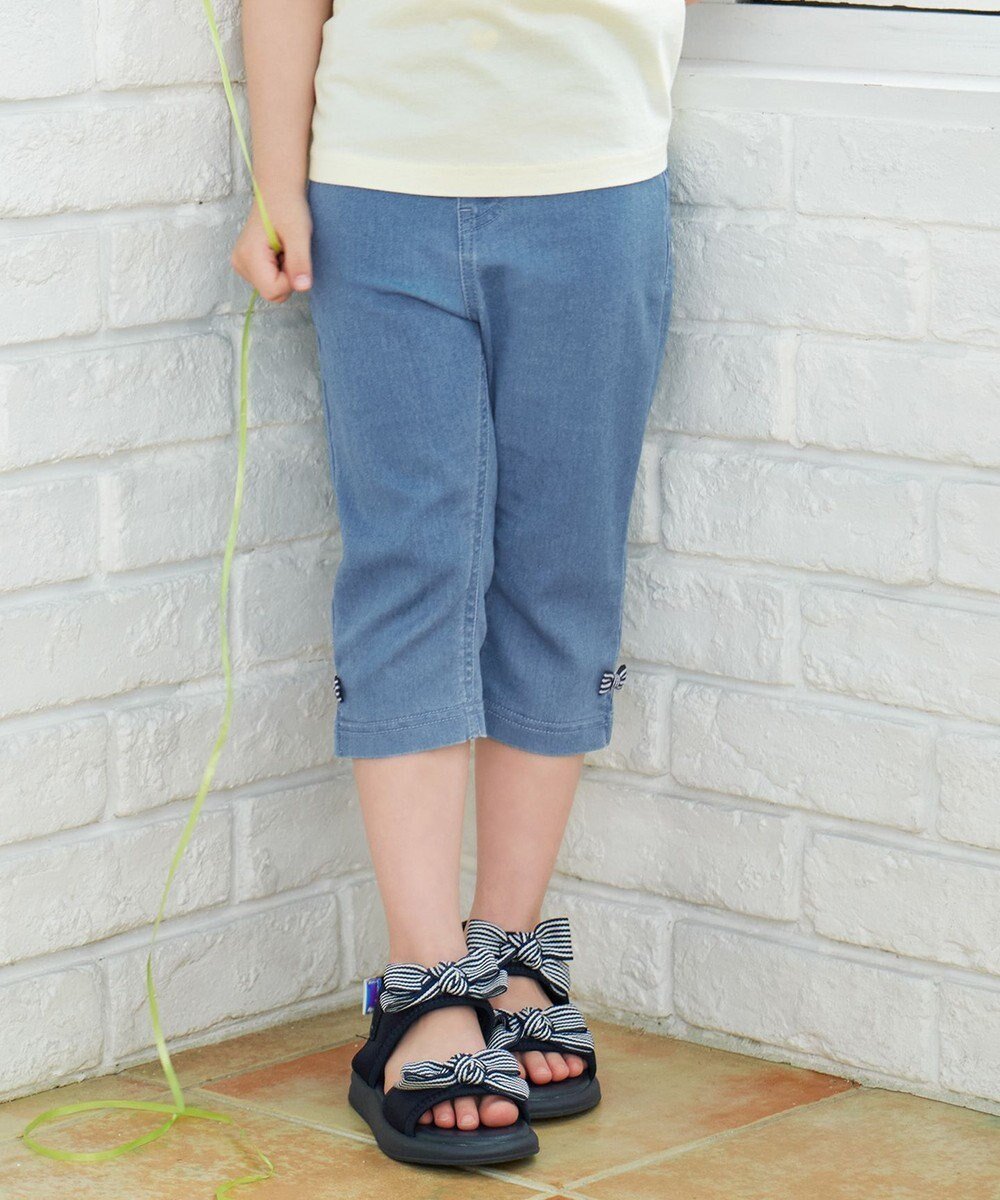 【エニファム/any FAM / KIDS】の接触冷感 しろくま パンツ インテリア・キッズ・メンズ・レディースファッション・服の通販 founy(ファニー) 　ファッション　Fashion　キッズファッション　Fashion for Kids　ボトムス　Bottoms　春　Spring　ストレッチ　Stretch, Stretchy Fabric　ポケット　Pocket, Pocket Detail　リボン　Ribbon, Bow　S/S・春夏　SS, Spring/Summer, Warm Season　おすすめ　Recommended / Our Picks　夏　Summer　デニム|ID: prp329100003314410 ipo3291000000032689724