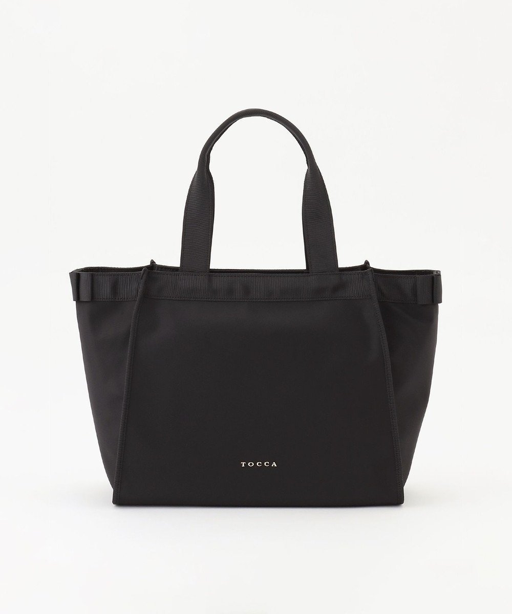 【トッカ/TOCCA】の【A4サイズ対応・撥水】SIDE RIBBON BUCKET TOTE トートバッグ インテリア・キッズ・メンズ・レディースファッション・服の通販 founy(ファニー) 　ファッション　Fashion　レディースファッション　WOMEN　バッグ　Bag　A/W・秋冬　Aw・Autumn/Winter・Fw・Fall-Winter　冬　Winter　おすすめ　Recommend　シンプル　Simple　ジップ　Zip　トリミング　Trimming　フォルム　Form　ポケット　Pocket　モチーフ　Motif　財布　Wallet　ビジネス 仕事 通勤　Business　ブラック系|ID: prp329100003318644 ipo3291000000029172663