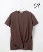 【23区/NIJYUSANKU】の【R(アール)】ツイストヘム クリアコットンTEE ブラウン系|ID:prp329100003318677