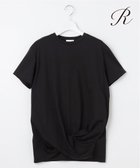 【23区/NIJYUSANKU】の【R(アール)】ツイストヘム クリアコットンTEE ブラック系|ID:prp329100003318677