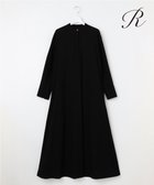 【23区/NIJYUSANKU】の【R(アール)】クリスピーリネンストレッチ 長袖ワンピース ブラック系|ID: prp329100003318681 ipo3291000000028397757