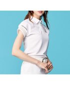 【23区 ゴルフ/NIJYUSANKU GOLF】の【WOMEN】エイトロックカノコ カラーポロシャツ ホワイト系|ID: prp329100003327378 ipo3291000000028397203