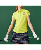 【23区 ゴルフ/NIJYUSANKU GOLF】の【WOMEN】エイトロックカノコ カラーポロシャツ 黄緑系|ID: prp329100003327378 ipo3291000000028397205