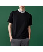 【23区 ゴルフ/23区GOLF / MEN】の【WEB限定】【MEN】【吸水速乾/UVケア】襟ロゴ モックネックシャツ ブラック系|ID: prp329100003327439 ipo3291000000029089212