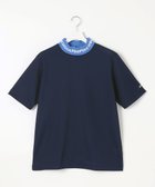 【23区 ゴルフ/23区GOLF / MEN】の【WEB限定】【MEN】【吸水速乾/UVケア】襟ロゴ モックネックシャツ ネイビー系|ID: prp329100003327439 ipo3291000000029089215