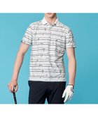 【23区 ゴルフ/23区GOLF / MEN】の【MEN】【吸水速乾・UVケア】ウェーブロゴプリント 半袖シャツ ホワイト系5|ID: prp329100003338831 ipo3291000000029088076