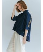 【イェッカ ヴェッカ/YECCA VECCA】のリブMIX7分袖シャツ Navy|ID: prp329100003339711 ipo3291000000028175815