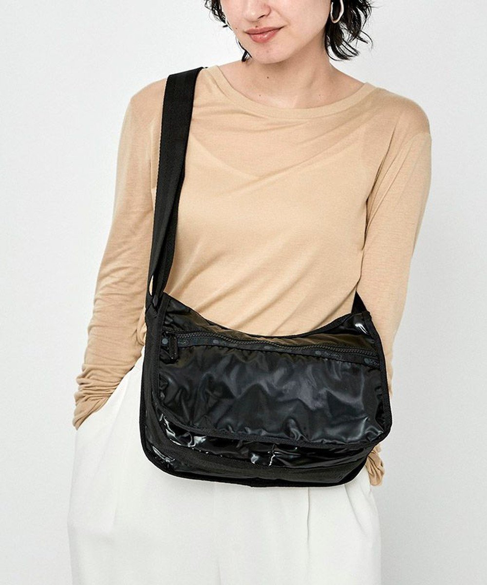 【レスポートサック/LeSportsac】のCLASSIC HOBO/ブラックシャイン 人気、トレンドファッション・服の通販 founy(ファニー) 　ファッション　Fashion　レディースファッション　WOMEN　コレクション　Collection　ショルダー　Shoulder　シンプル　Simple　スポーティ　Sporty　財布　Wallet　プリント　Print　ポケット　Pocket　ポーチ　Pouch　無地　Plain Color　 other-1|ID: prp329100003341343 ipo3291000000029030412