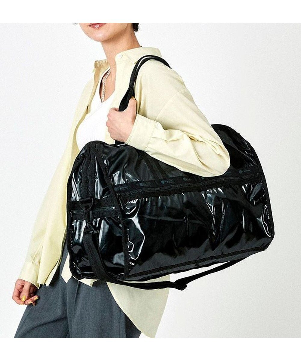 【レスポートサック/LeSportsac】のDELUXE LG WEEKENDER/ブラックシャイン 人気、トレンドファッション・服の通販 founy(ファニー) 　ファッション　Fashion　レディースファッション　WOMEN　アウトドア　Outdoor　コレクション　Collection　軽量　Lightweight　シンプル　Simple　スポーツ　Sports　スポーティ　Sporty　トラベル　Travel　プリント　Print　ボストン　Boston　ボストンバッグ　Boston Bag　ポケット　Pocket　無地　Plain Color　旅行　Travel　 other-1|ID: prp329100003341350 ipo3291000000029030416