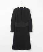 【自由区 FORMAL/JIYU-KU FORMAL】の【ストレッチ/前開きワンピース】平二重 ジャケット+ワンピース ブラック系|ID: prp329100003345542 ipo3291000000028396760