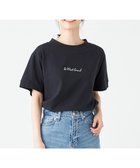 【シェアパーク/SHARE PARK】の【UVカット・吸水速乾】モックネック刺繍ロゴTシャツ ブラック系|ID: prp329100003345569 ipo3291000000028143202