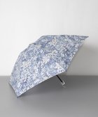 【アウロラ/AURORA】のJILL STUART ジル スチュアート アブストラクトフラワー柄 雨傘(クイックオープン折り畳みミニ傘) ブルーxネイビー|ID: prp329100003357008 ipo3291000000028396927