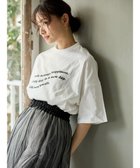 【グリーンパークス/Green Parks】の・Petit Fleur ウェーブロゴptTシャツ Off White (101)|ID:prp329100003359375
