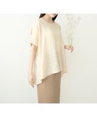 【キソ/kiso】の【製品染め/洗える/草木染め】リネンコンビネーショントップス ヤマモモベージュ|ID: prp329100003361813 ipo3291000000028396301