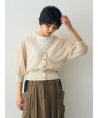 【イェッカ ヴェッカ/YECCA VECCA】のシアーニットVネックカーディガン Light Beige|ID: prp329100003387635 ipo3291000000027026110