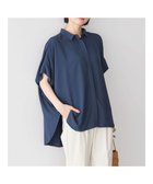 【アメリカンホリック/AMERICAN HOLIC】のサラックールフレンチスリーブシャツ Navy|ID: prp329100003387662 ipo3291000000026518729