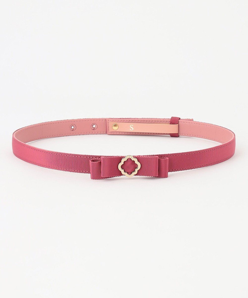 【トッカ/TOCCA】のCLOVER BUCKLE RIBBON BELT ベルト インテリア・キッズ・メンズ・レディースファッション・服の通販 founy(ファニー) 　ファッション　Fashion　レディースファッション　WOMEN　ベルト　Belts　A/W・秋冬　Aw・Autumn/Winter・Fw・Fall-Winter　冬　Winter　シンプル　Simple　ドレス　Dress　フェミニン　Feminine　フロント　Front　モチーフ　Motif　リボン　Ribbon　リュクス　Luxe　エレガント 上品　Elegant　ピンク系|ID: prp329100003390546 ipo3291000000029171332