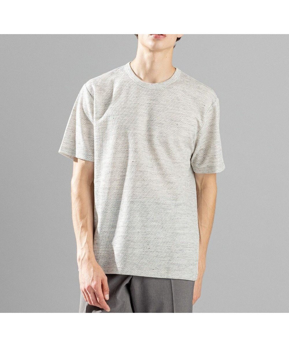 【ジョゼフ オム/JOSEPH HOMME / MEN】のトップヘリンボンジャージー クルーネックTシャツ 人気、トレンドファッション・服の通販 founy(ファニー) 　ファッション　Fashion　メンズファッション　MEN　トップス・カットソー　Tops/Tshirt/Men　シャツ　Shirts　S/S・春夏　Ss・Spring/Summer　おすすめ　Recommend　アンサンブル　Ensemble　カットソー　Cut And Sew　ジャージー　Jersey　ストレッチ　Stretch　ヘリンボン　Herringbone　ベーシック　Basic　リネン　Linen　レギュラー　Regular　半袖　Short Sleeve　夏　Summer　春　Spring　 other-1|ID: prp329100003390606 ipo3291000000029088255