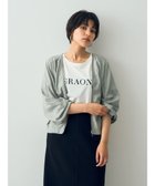 【イェッカ ヴェッカ/YECCA VECCA】のレーヨン麻ZIPジャケット Smoky Green|ID:prp329100003398419