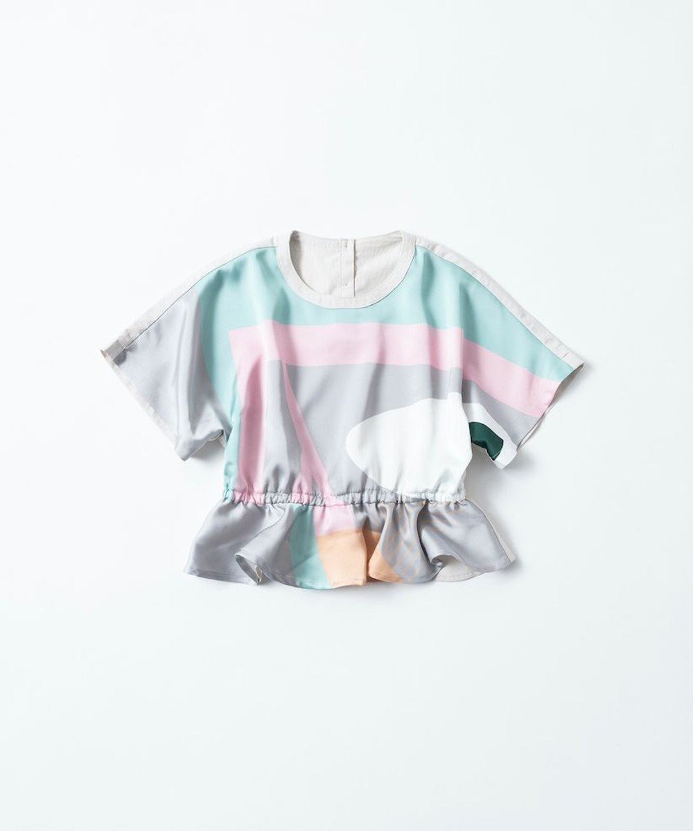 【トリコテ/Tricote / KIDS】のSILHOUETTE SCARF T-SHIRT/シルエットスカーフ Tシャツ インテリア・キッズ・メンズ・レディースファッション・服の通販 founy(ファニー) 　ファッション　Fashion　キッズファッション　KIDS　A/W・秋冬　Aw・Autumn/Winter・Fw・Fall-Winter　S/S・春夏　Ss・Spring/Summer　ギャザー　Gather　シンプル　Simple　スカーフ　Scarf　ベビー　Baby　エレガント 上品　Elegant　夏　Summer　82BEIGE|ID: prp329100003415147 ipo3291000000029387512