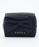 【トッカ/TOCCA】のRIBBON KNOT POUCH ポーチ ネイビー系|ID:prp329100003417190