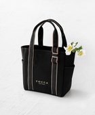 【トッカ/TOCCA】のPOINT OF RIBBON CANVASTOTE キャンバス トートバッグ ブラック系|ID:prp329100003418709