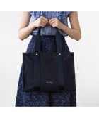 【トッカ/TOCCA】のTRIM RIBBON A4TOTE A4トートバッグ ネイビー系|ID:prp329100003418710