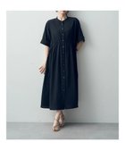 【イェッカ ヴェッカ/YECCA VECCA】のドロストデザインシャツワンピース Black|ID: prp329100003428074 ipo3291000000028633784