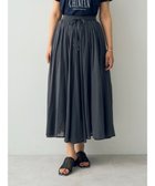 【イェッカ ヴェッカ/YECCA VECCA】のギャザーフレアロングスカート Charcoal Gray|ID: prp329100003428417 ipo3291000000027073199