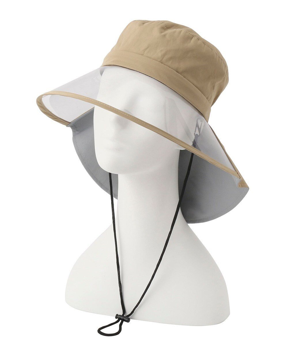 【ムーンバット/MOONBAT】の【EC限定】撥水サイクルハット 透明広つば/レインハット インテリア・キッズ・メンズ・レディースファッション・服の通販 founy(ファニー) 　ファッション　Fashion　レディースファッション　WOMEN　帽子　Hats　フィット　Fit　帽子　Hat　ベージュ|ID: prp329100003428436 ipo3291000000025979554