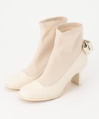 【トッカ/TOCCA】のBACK RIBBON SHORTBOOTS ショートブーツ アイボリー系|ID:prp329100003431072