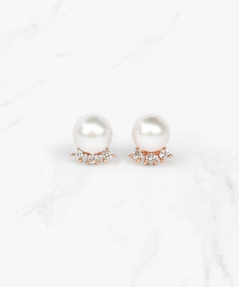 【トッカ/TOCCA】の【WEB限定】FRILL DIAMOND PEARL PIERCED EARRINGS K10ゴールド 淡水パール ダイヤモンドピアス 人気、トレンドファッション・服の通販 founy(ファニー) 　ファッション　Fashion　レディースファッション　WOMEN　ジュエリー　Jewelry　リング　Rings　イヤリング　Earrings　アクセサリー　Accessories　イエロー　Yellow　エレガント 上品　Elegant　シンプル　Simple　ダイヤモンド　Diamond　パール　Pearl　フリル　Frills　ポーチ　Pouch　 other-1|ID: prp329100003431101 ipo3291000000025751572