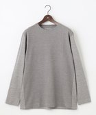 【ジョセフ アブード/JOSEPH ABBOUD / MEN】の【オーガニックコットン使用・好評につき長袖登場!】JOE COTTONサッカーTシャツ ライトグレー系|ID: prp329100003455789 ipo3291000000029087749