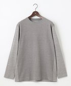 【ジョセフ アブード/JOSEPH ABBOUD / MEN】の【オーガニックコットン使用・好評につき長袖登場!】JOE COTTONサッカーTシャツ ライトグレー系|ID: prp329100003455789 ipo3291000000029848753