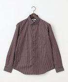 【ジョセフ アブード/JOSEPH ABBOUD / MEN】の【オーガニックコットン使用】オー ガニックコットンカラーストライプシャツ ダークブラウン系1|ID: prp329100003455792 ipo3291000000029087668