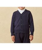 【ミキハウスホットビスケッツ/MIKI HOUSE HOT BISCUITS / KIDS】の【ミキハウス】【100-140cm】 綿ニットVネックカーディガン(男の子用) 紺|ID: prp329100003456921 ipo3291000000029387868