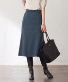 【ジェイ プレス/J.PRESS】の【洗える】シュリンクデシン ジオメトリックプリント スカート ダークグリーン系5|ID: prp329100003458429 ipo3291000000028393608