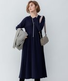 【23区/NIJYUSANKU】の【洗える】ヴィスコースストレッチ Aライン ニットワンピース ネイビー系|ID: prp329100003458438 ipo3291000000028393627